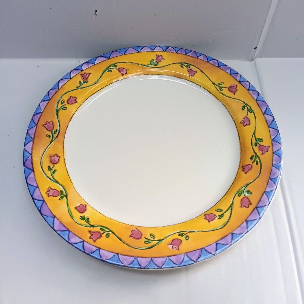 Vtg Sango The Sweet Shoppe Biscotti Dinner Plate-3023-Floral-Sue Zipkin-Whimsy